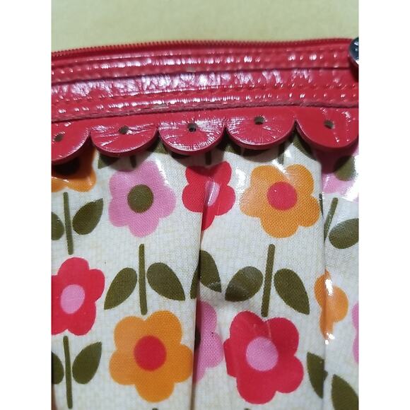 VERA BRADLEY Frill Collection Folkoric Twice As Nice Cosmetic Bag Clutch Wallet - Picture 6 of 11